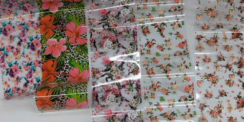 Foil fleuri automne - Ongles Elaine Lemay