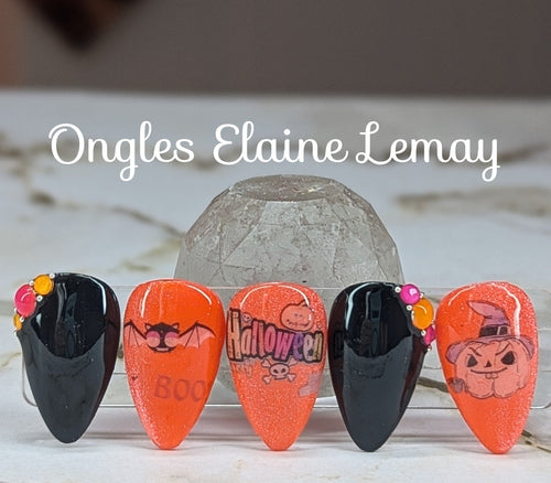 Foil Halloween 2025 - Ongles Elaine Lemay