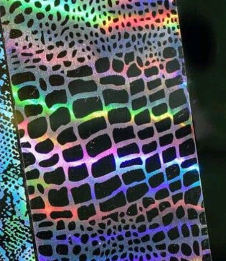 Foil holo crocodile - Ongles Elaine Lemay