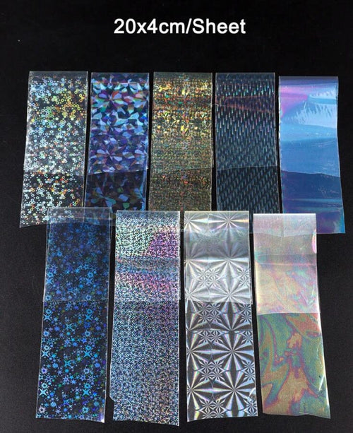 Foil holographique en sachet - Ongles Elaine Lemay