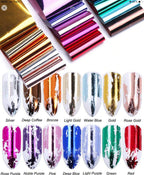 Foil métallique (14 couleurs) - Ongles Elaine Lemay