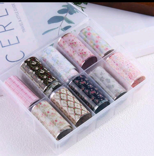 Papier foil romantique - Ongles Elaine Lemay