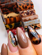 Foil tortoise - Ongles Elaine Lemay