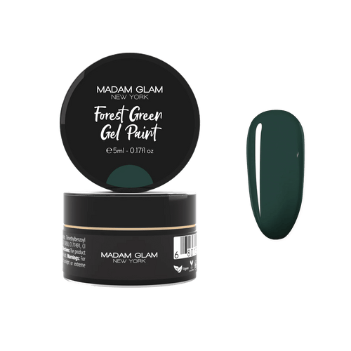 Forest Green Gel Paint - Ongles Elaine Lemay