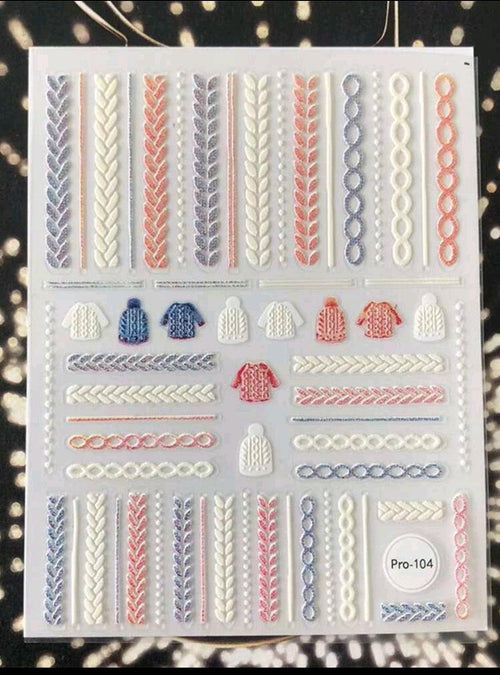 Collants tricot 3D - Ongles Elaine Lemay 