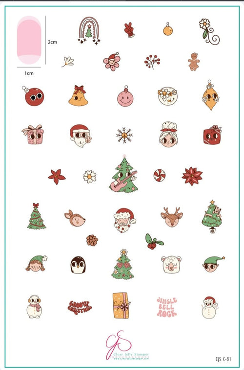 CJS-C-81 Groovy Christmas - Ongles Elaine Lemay 