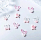 Oreilles de lapin glow in the dark - Ongles Elaine Lemay 