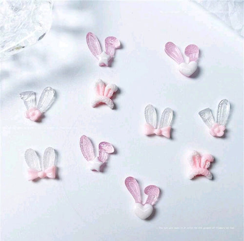 Oreilles de lapin glow in the dark - Ongles Elaine Lemay 