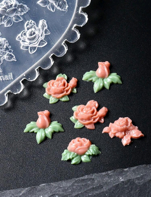 Moule 3D Roses - Ongles Elaine Lemay 