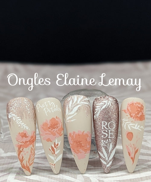 CJS-81 Watercolor Garden - Ongles Elaine Lemay 