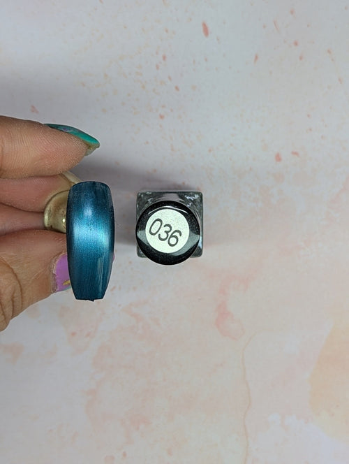 #036 Midnight Rendezvous vernis à stamping - Ongles Elaine Lemay 