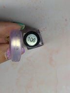 #106 Lavender Taffy vernis à stamping - Ongles Elaine Lemay 