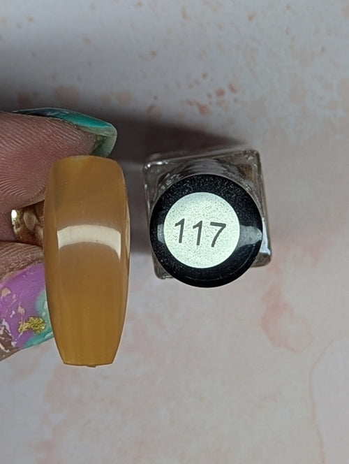 #117 Chestnut vernis à stamping - Ongles Elaine Lemay 