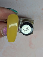 #135 Sweet Potato Pie vernis à stamping - Ongles Elaine Lemay 