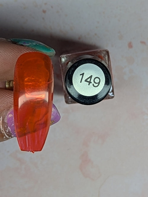 #149 Marmalade vernis à stamping - Ongles Elaine Lemay 