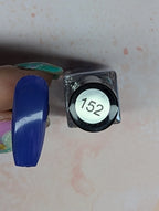 #152 Sea Holly vernis à stamping - Ongles Elaine Lemay 