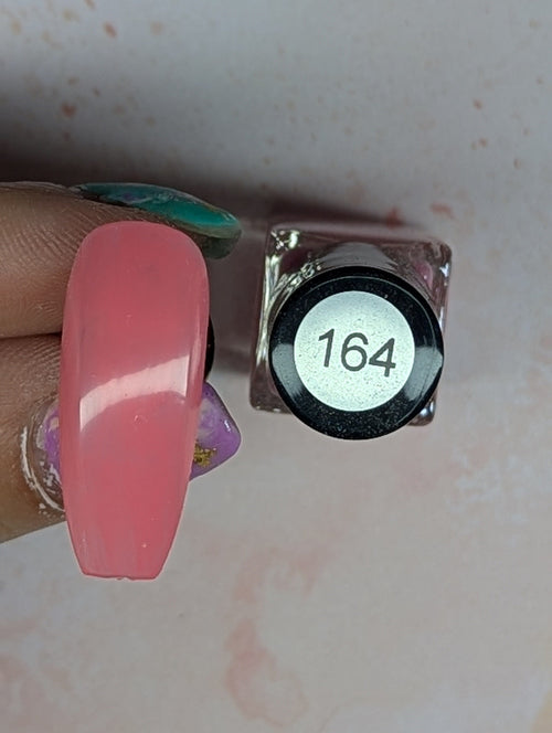#164 Almost Salmon vernis à stamping - Ongles Elaine Lemay 