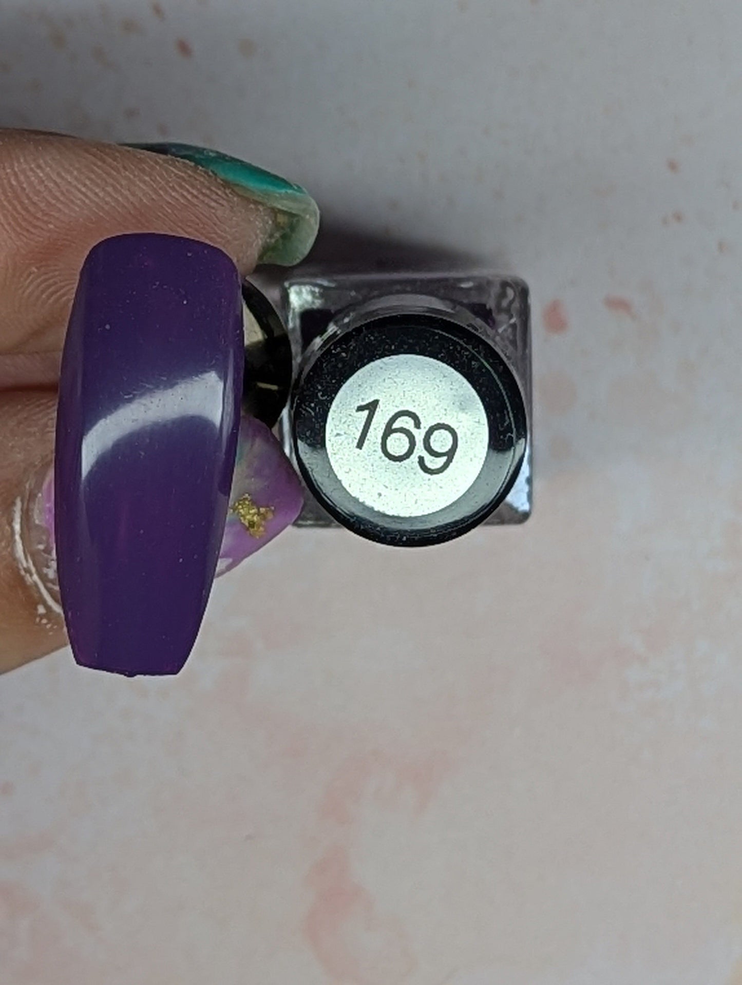 #169 Eggplant stamping polish