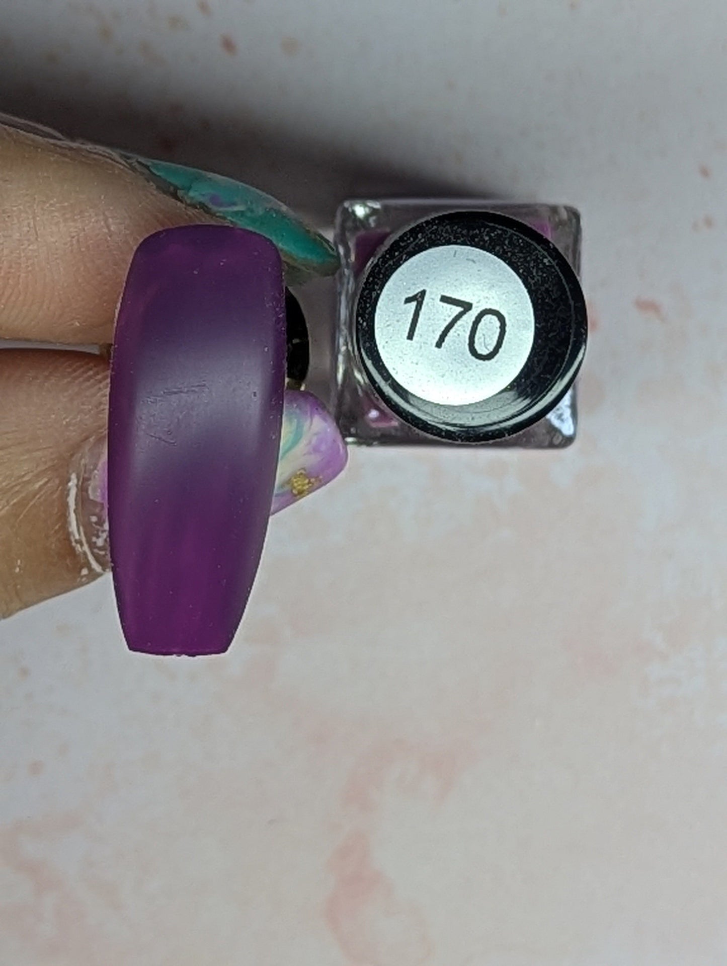 #170 Amethyst vernis à stamping