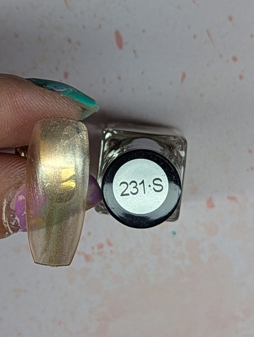 #231-S Heavenly Peace (sheer) vernis à stamping - Ongles Elaine Lemay 