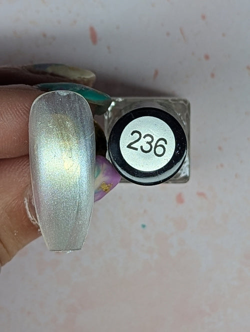 #236 Stardust Shimmer vernis à stamping - Ongles Elaine Lemay 