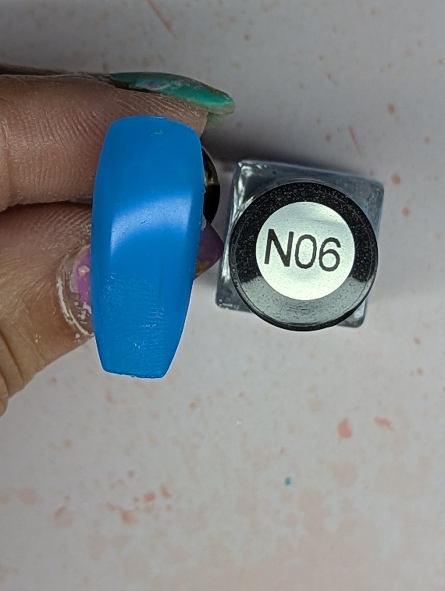 #N06 Barbie’s eyeshadow neon vernis à stamping