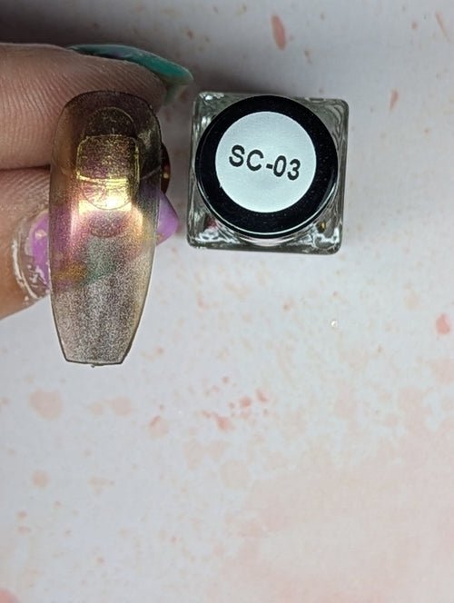 #SC-03 Crimson Sunburst vernis à stamping - Ongles Elaine Lemay 