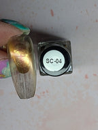 #SC-04 Tangerine Meadow vernis à stamping - Ongles Elaine Lemay 
