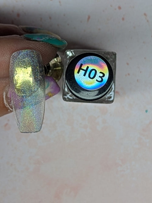 Holo #03 Into the Stars vernis à stamping - Ongles Elaine Lemay 