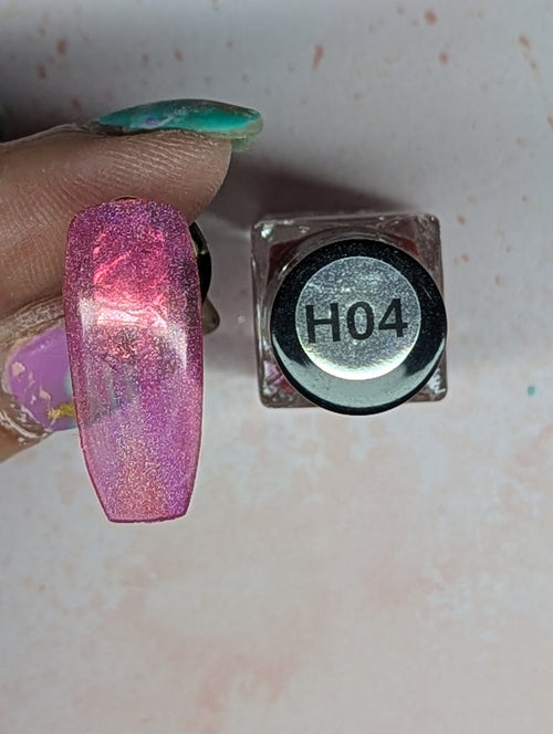 Holo #04 Sparkling Sangria vernis à stamping - Ongles Elaine Lemay 