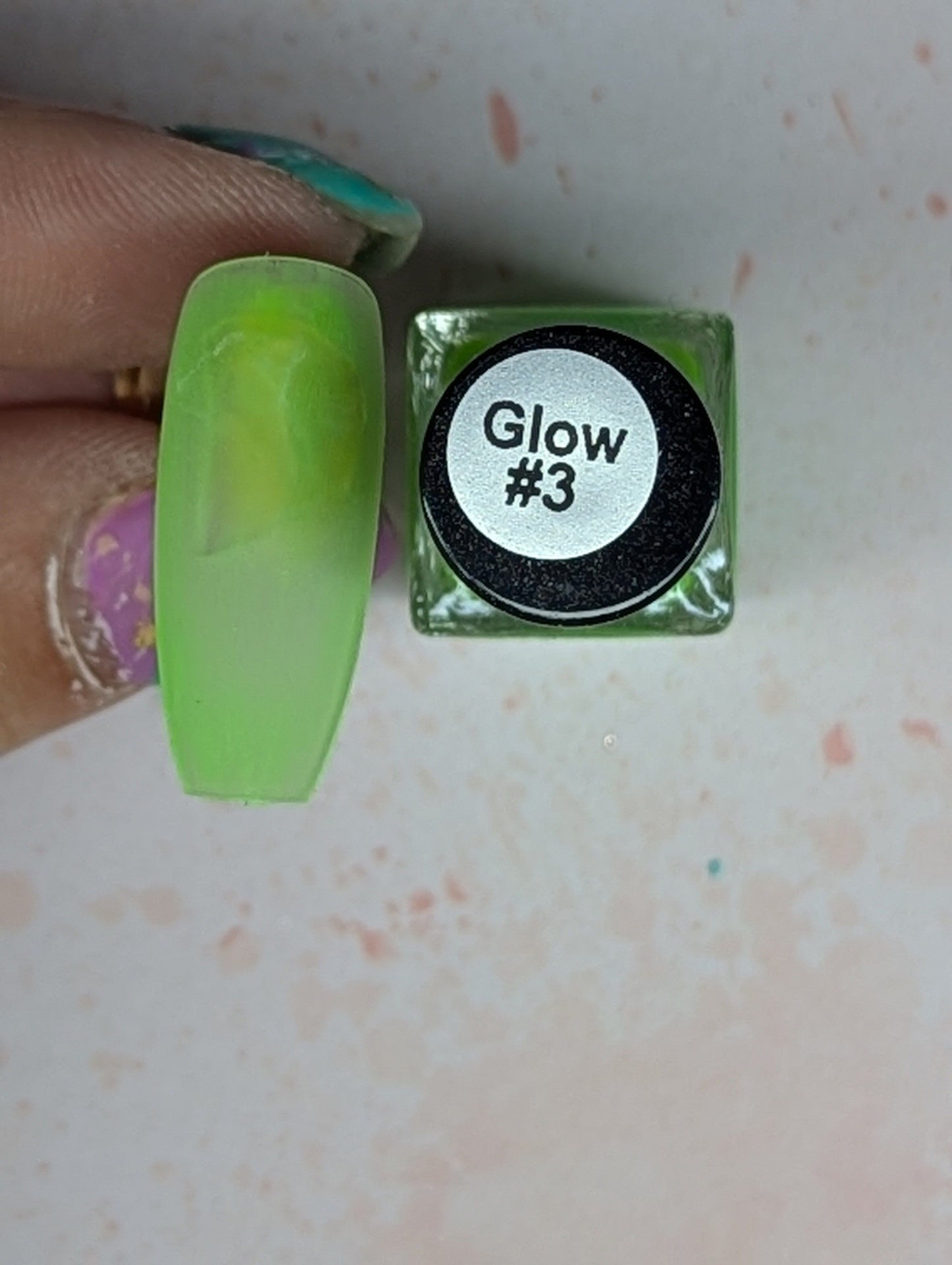 Glow #03 Lime vernis à stamping