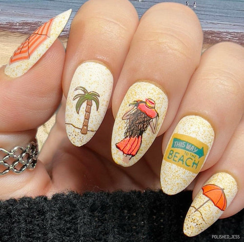 CJS-249 This way to the beach - Ongles Elaine Lemay 