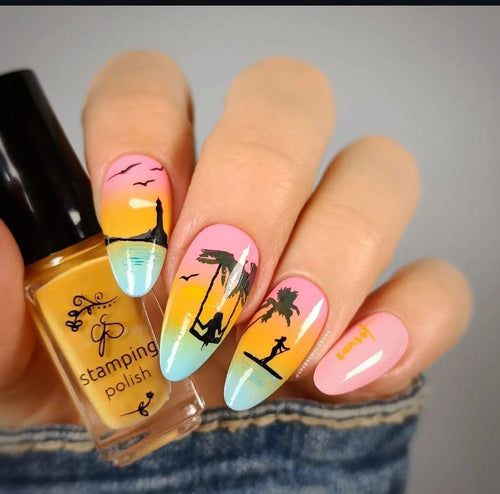 CJS-305 Summer Silhouettes - Ongles Elaine Lemay 