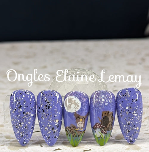 Atelier de Stamping Automne et Halloween - Ongles Elaine Lemay 