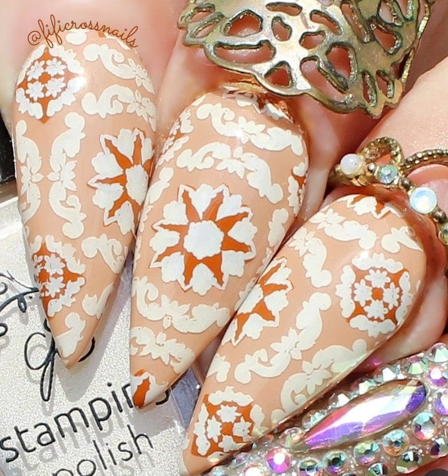 CJS-361 Full Nail Fab - Floral Mosaic