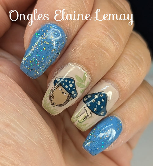 Atelier de Stamping Automne et Halloween - Ongles Elaine Lemay 
