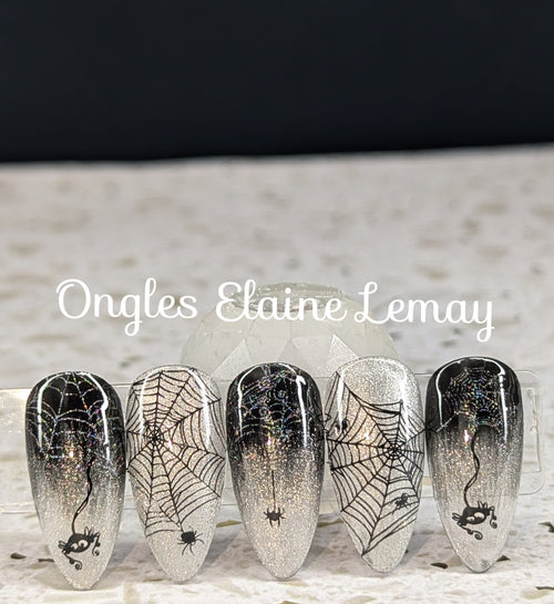 Atelier de Stamping Automne et Halloween - Ongles Elaine Lemay 