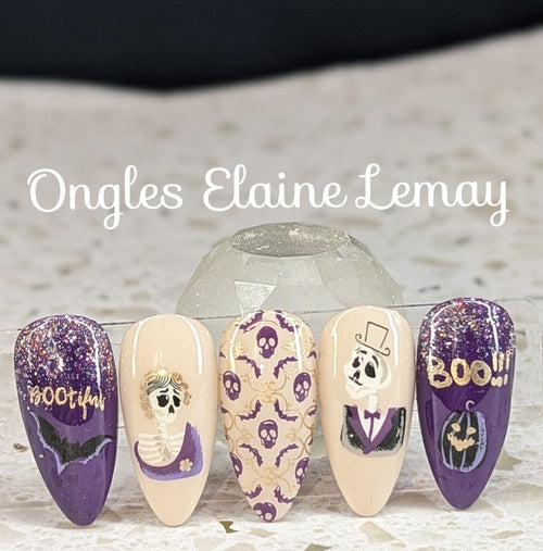 CJS-H-47 BOO-tiful - Ongles Elaine Lemay 