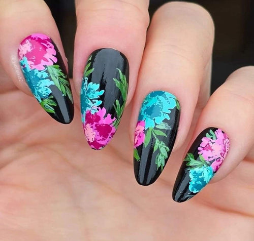 CJS-81 Watercolor Garden - Ongles Elaine Lemay 