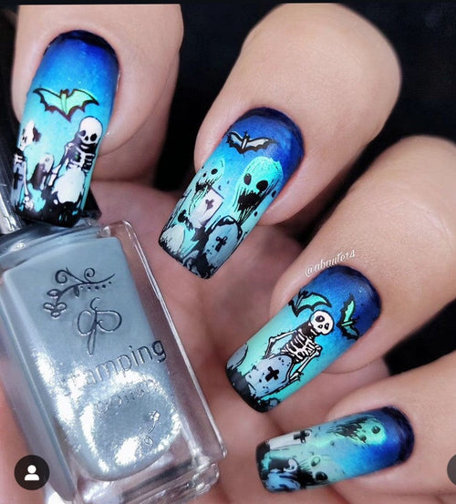 CJS-H-122 Wallpaper Nightmare Nights - Ongles Elaine Lemay 