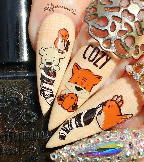 CJS-C-51 Cozy Friends - Ongles Elaine Lemay 