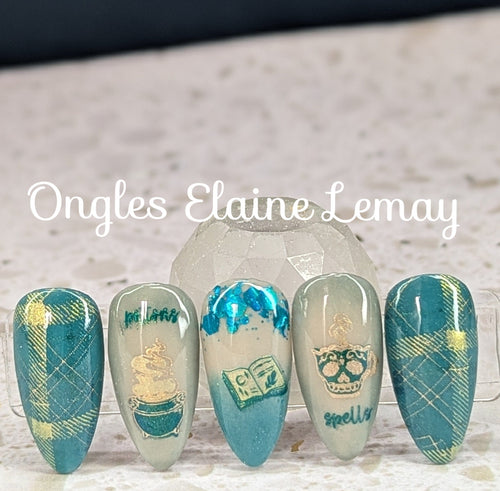 CJS-276 Build your own plaid - Ongles Elaine Lemay 