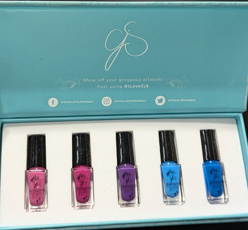Kit de vernis à stamping Frozen Raspberries - Ongles Elaine Lemay 
