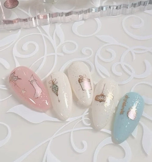 CJS-C-47 Mistletoe wishes - Ongles Elaine Lemay 