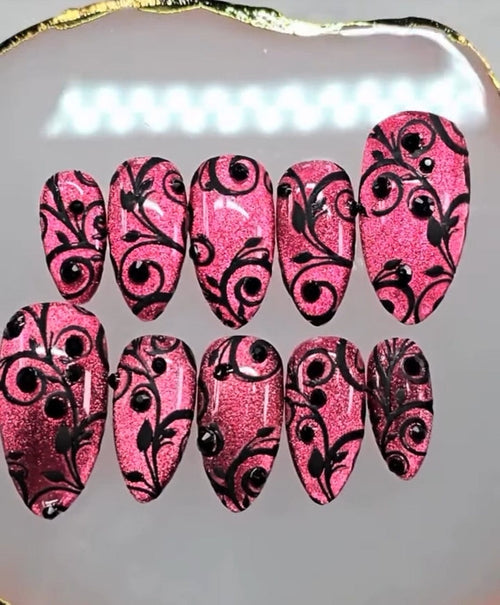 CJS-48 Sweet Swirls - Ongles Elaine Lemay 
