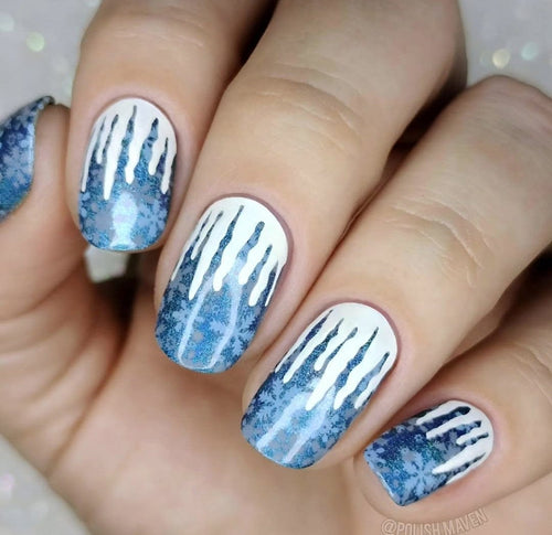 CJS-C-43 Pretty paper elegant - Ongles Elaine Lemay 
