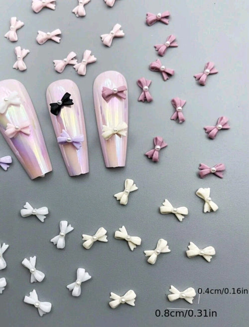 Boucles noeud français pqt de 20 - Ongles Elaine Lemay 