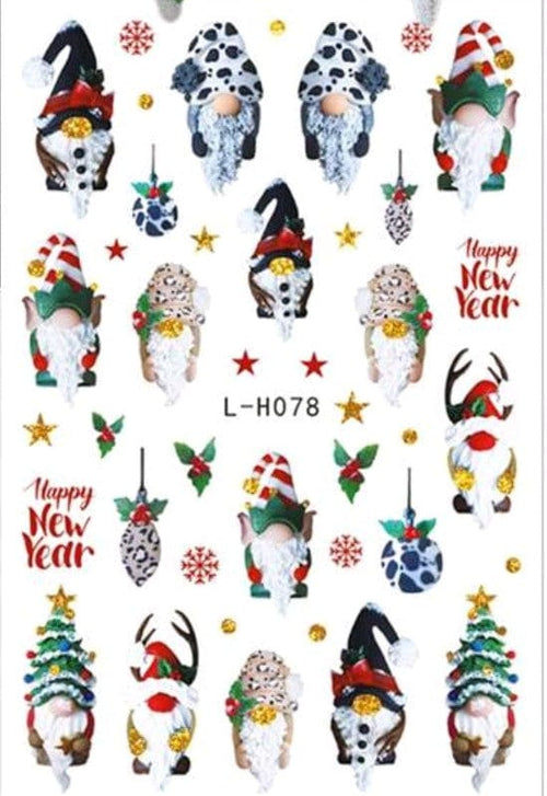 Collant Gnomes Hiver - Ongles Elaine Lemay 