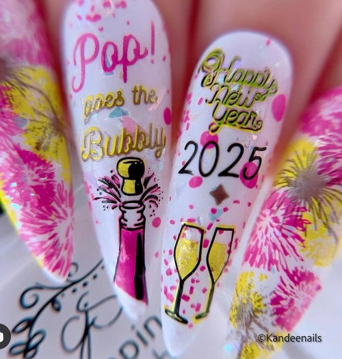 CJS-H-48 Pop the Bubbly - Ongles Elaine Lemay 
