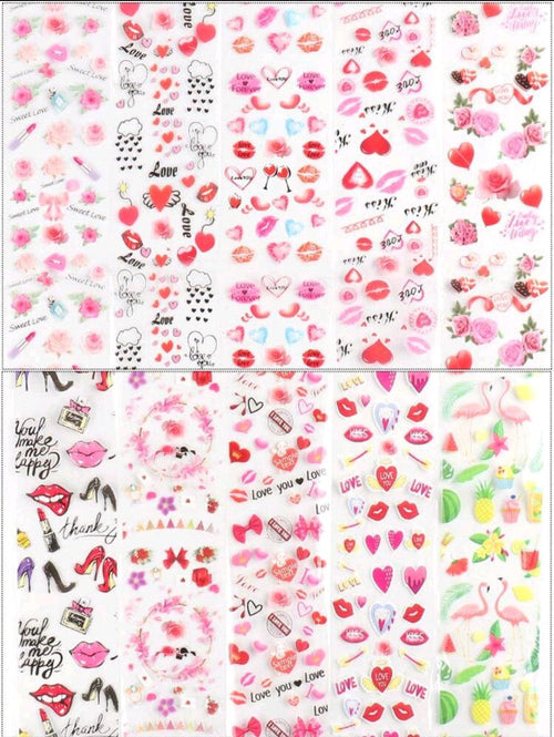 Foil St Valentin 2025 - Ongles Elaine Lemay 
